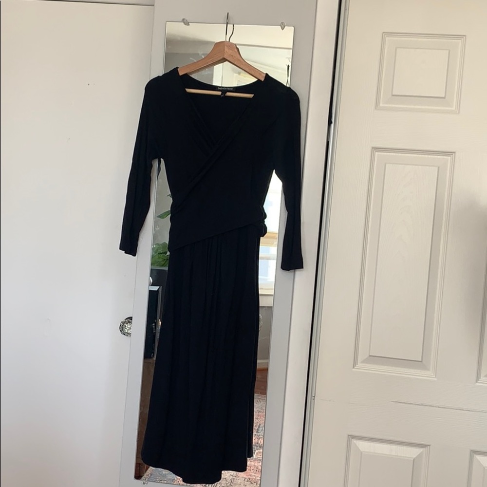Isabella Oliver Wrap Front Dress With Tie Waist